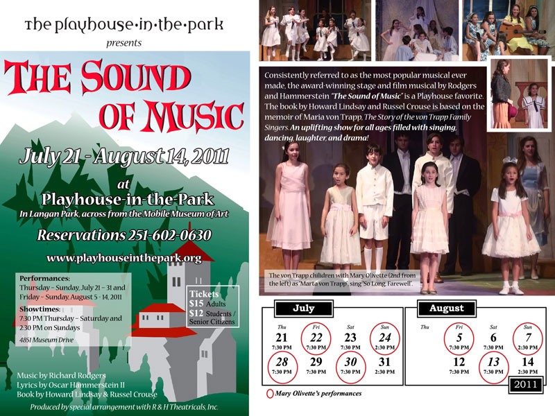 Playhouse in the Park presents the "Sound of Music"